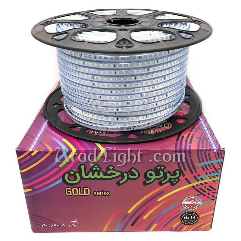ریسه وایرلس 2835 تک لاین پرتو درخشان GCC مدل گلد