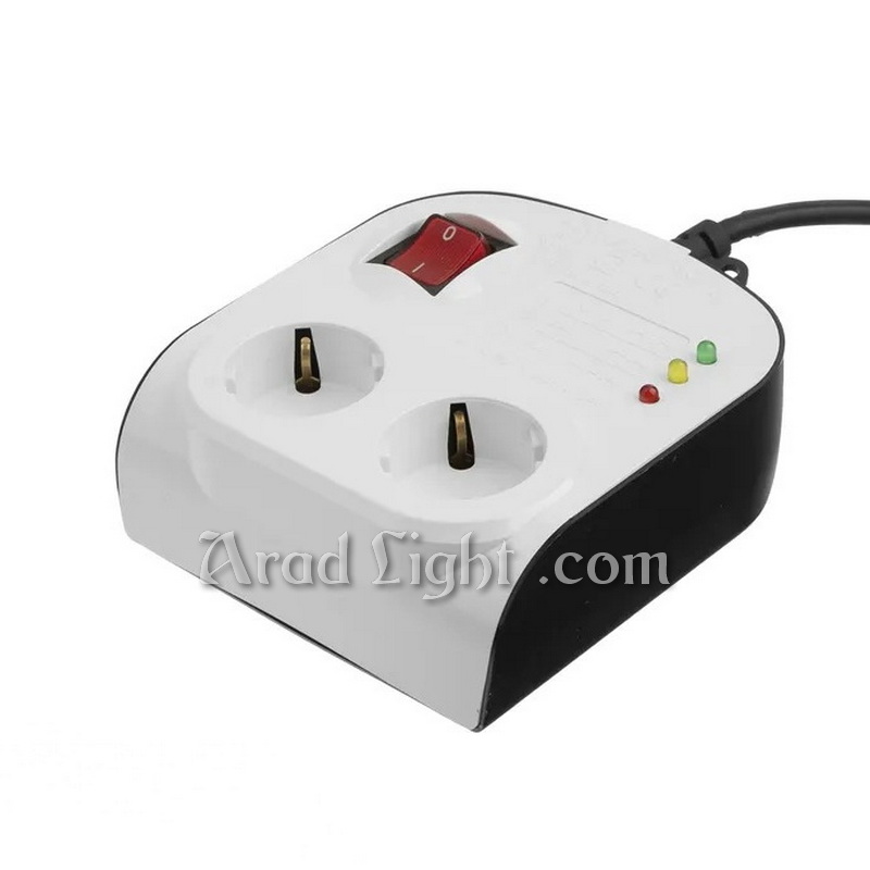 محافظ دو خانه ارت دار با کلید و کابل 3 متری آنالوگ یخچال (طرح جدید) پارت