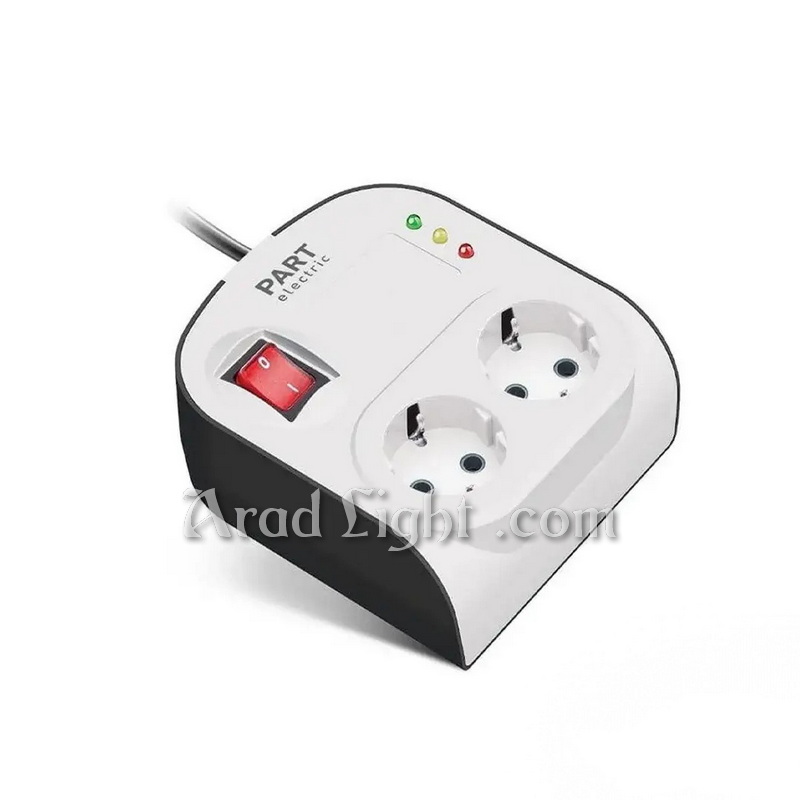محافظ دو خانه ارت دار با کلید و کابل 5 متری آنالوگ یخچال (طرح جدید) پارت
